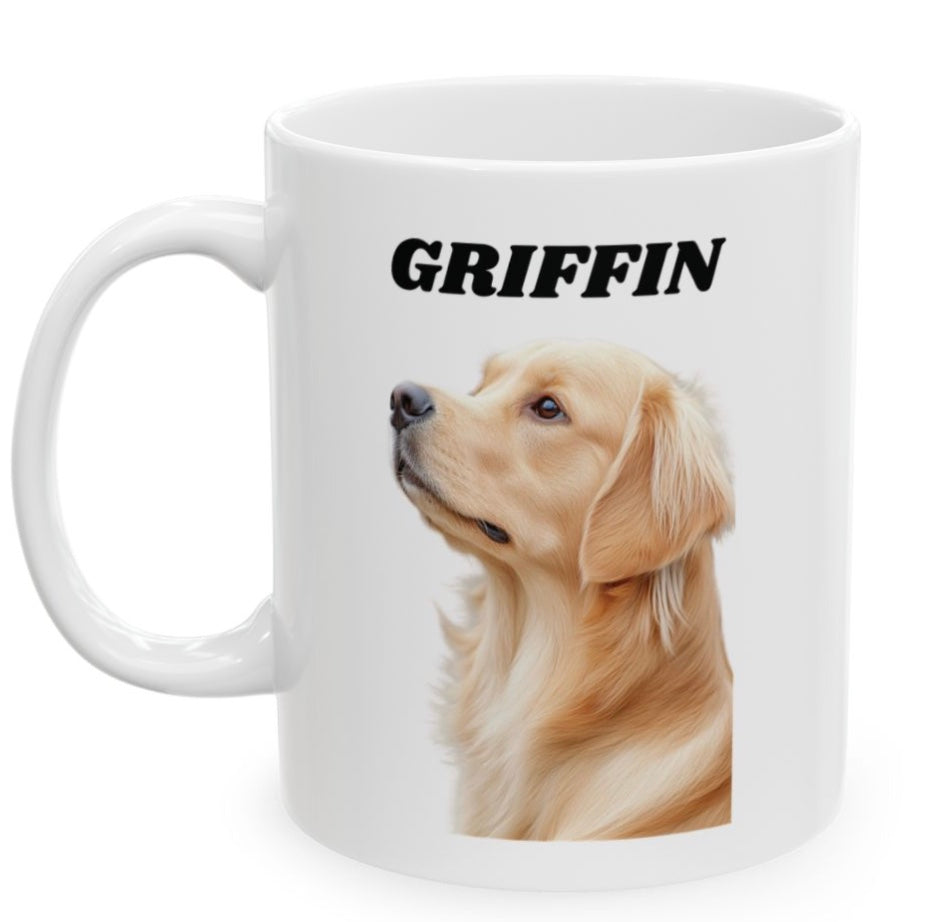 Ceramic Mug for Pet Lover, 11 or 15 oz, Custom Pet Photo Coffee Cup, Personalized Animal Lover Gift, Pet Owner Drinkware,