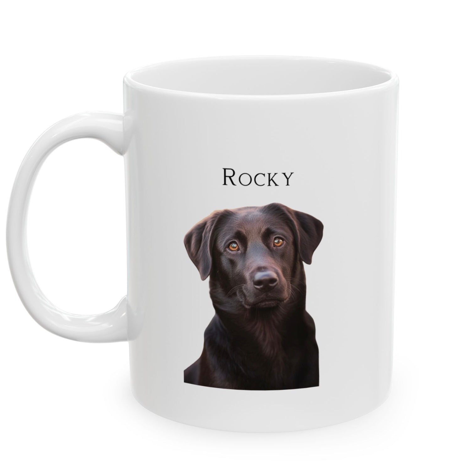 Ceramic Mug for Pet Lover, 11 or 15 oz, Custom Pet Photo Coffee Cup, Personalized Animal Lover Gift, Pet Owner Drinkware,