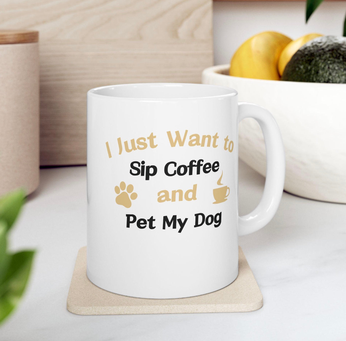 Ceramic Mug for Pet Lover, 11 or 15 oz, Custom Pet Photo Coffee Cup, Personalized Animal Lover Gift, Pet Owner Drinkware,